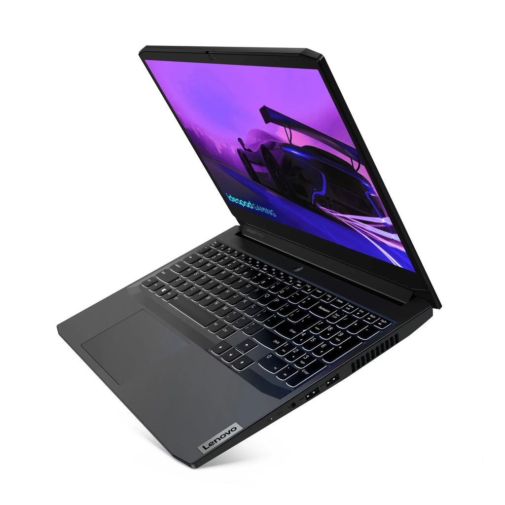IdeaPad Gaming 3 15IHU6 82K1 - 180-degree hinge design - Core i7 11370H / 3.3 GHz - Win 11 Home - GF RTX 3050 - 8 GB RAM - 256 GB SSD + 1 TB HDD shingled magnetic recording (SMR) - 15.6" IPS 1920 x 1080 (Full HD) @ 120 Hz - Wi-Fi 6 - sh