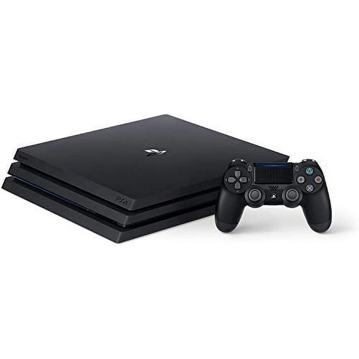 Pre-Owned PlayStation 4 Pro 1TB Gaming Console Black with Charging Dock HDMI Cable 2 Controller Bolt Axtion