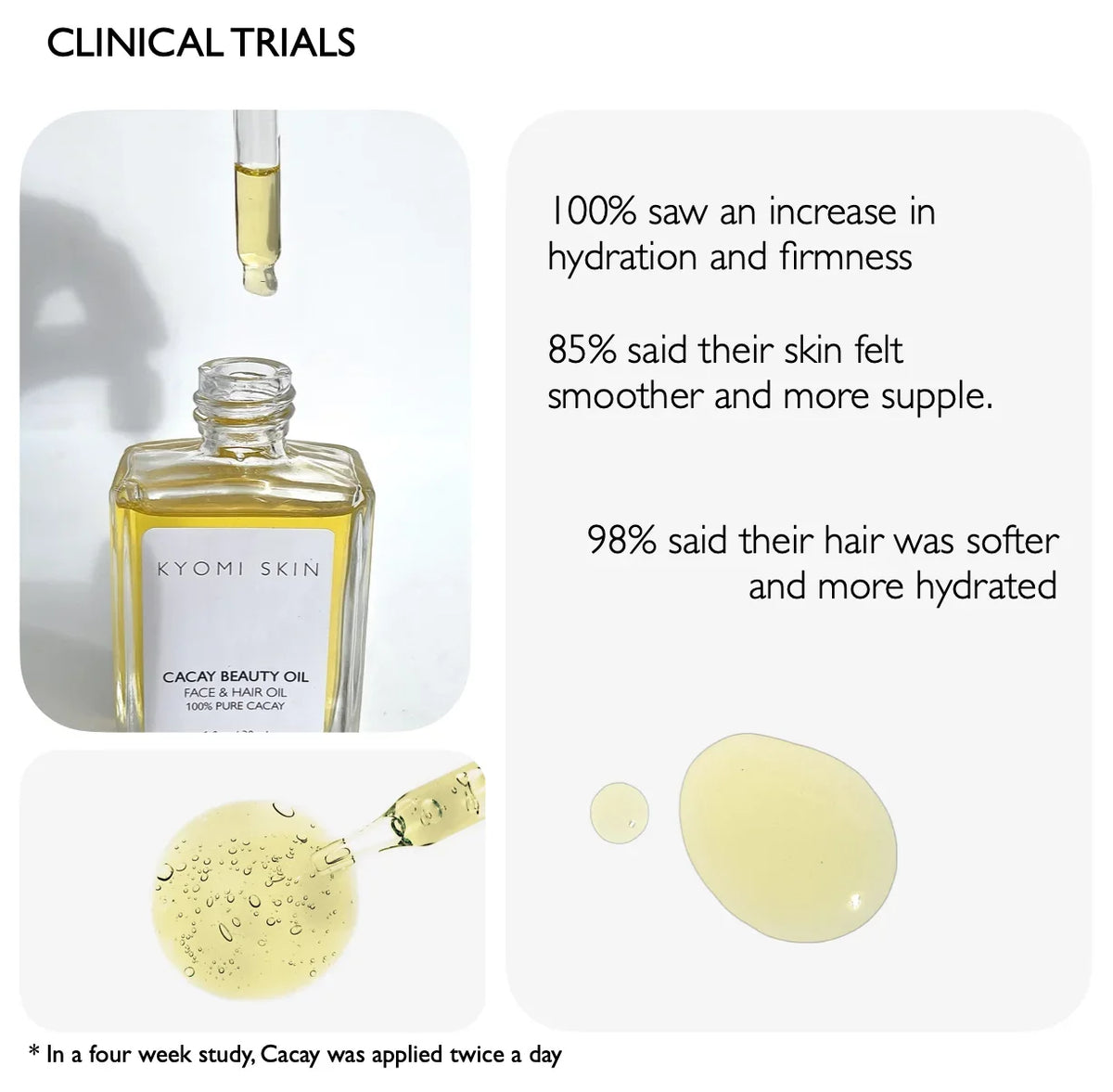 Organic Cacay Beauty Oil, Super Cacay Serum, Smooths, Restores, Renews, Regenerate, Phyto Retinol, 100% Pure & Natural