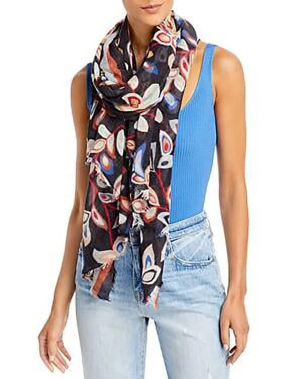 MSRP $79 Echo Fringe Wrap Wine Size One Size