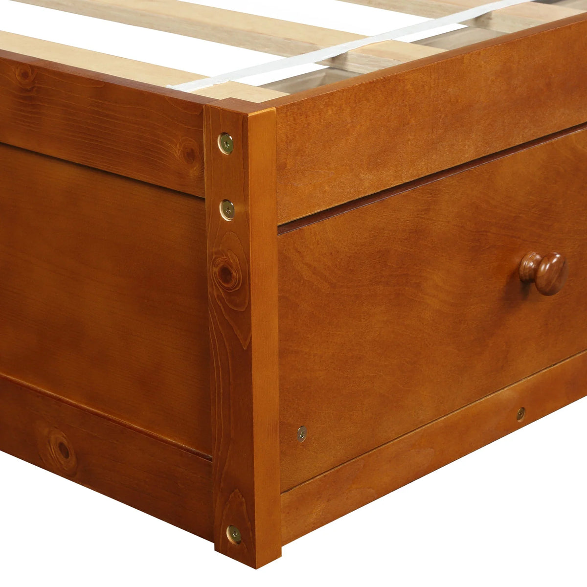 Oris Twin Size Wooden Platform Bed - Oak