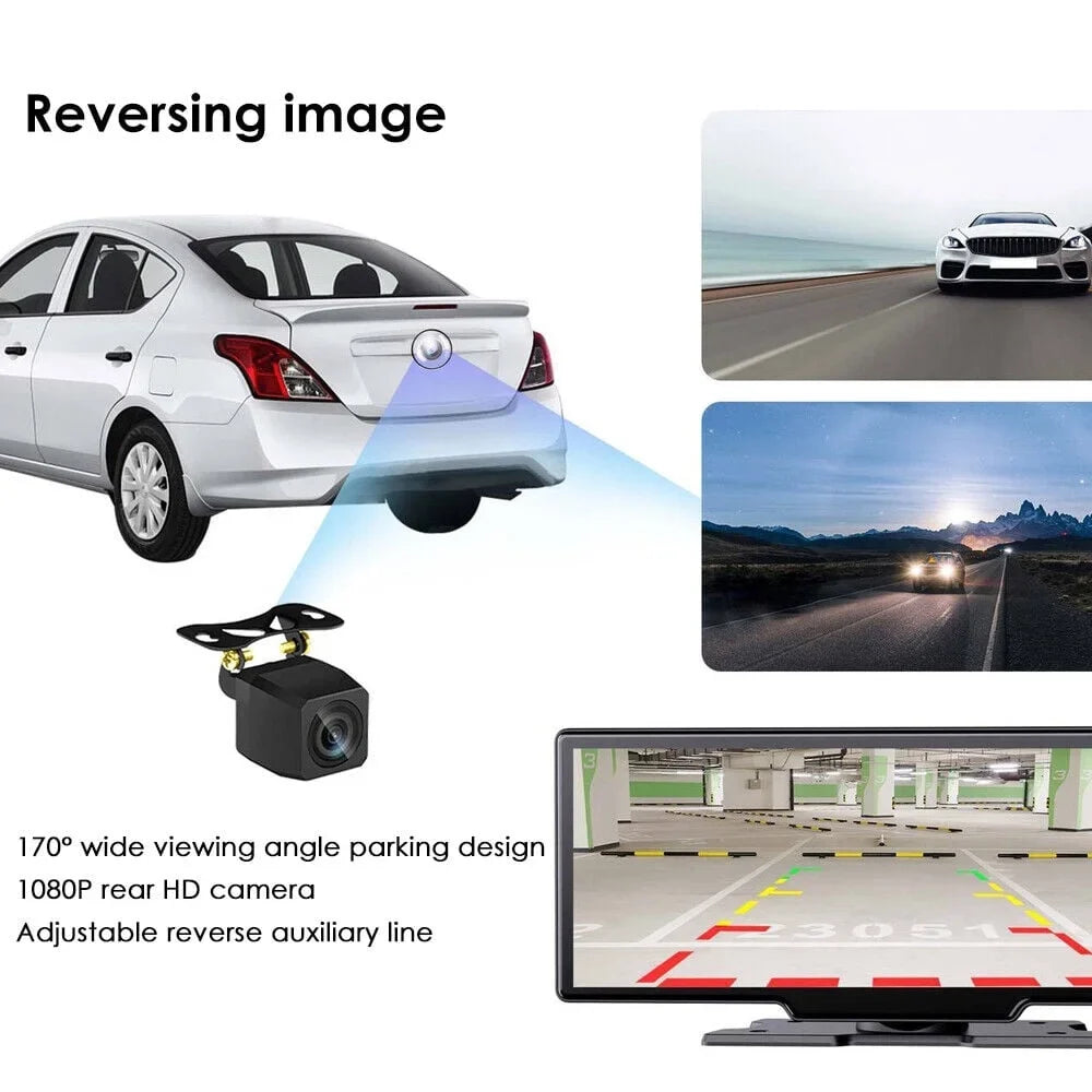 Kydely 2K Wireless 10.26'' Touch Display Dual Channel Wifi Car DVR Dash Camera Android Auto ".