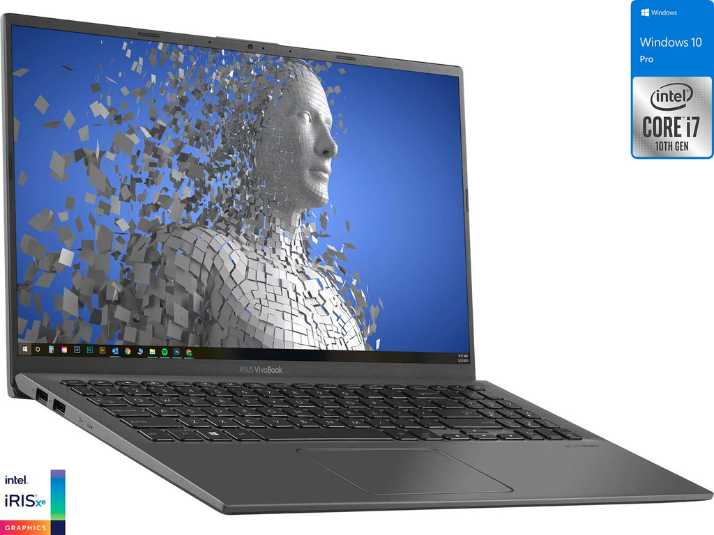 Vivobook X512JA Mobile pc 15.6" FHD Display, Core i7-1065G7 Upto 3.9GHz, 20GB RAM, 512GB NVMe SSD + 500GB HDD, HDMI, Card Reader, Wi-Fi, Bluetooth, Windows 10 Pro S