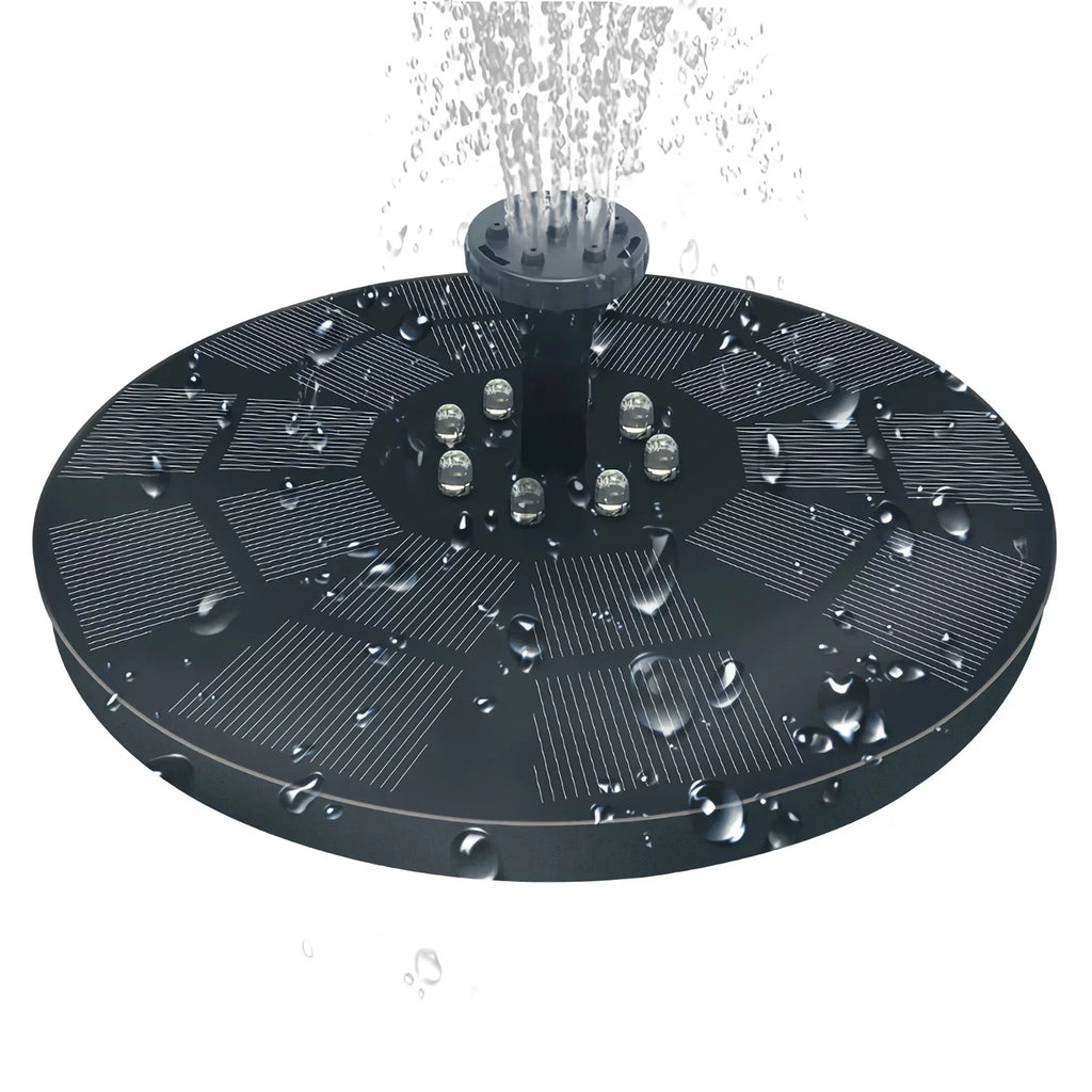 Nebublu Fountain,7 Spray Patterns Solar Pump 3w Fluid Pump With Battery Pond Pool Bath 7 Patterns Liquid Pump And Solar Powered 3w Solar Powered Pool Fish Bath 7 Spray Led