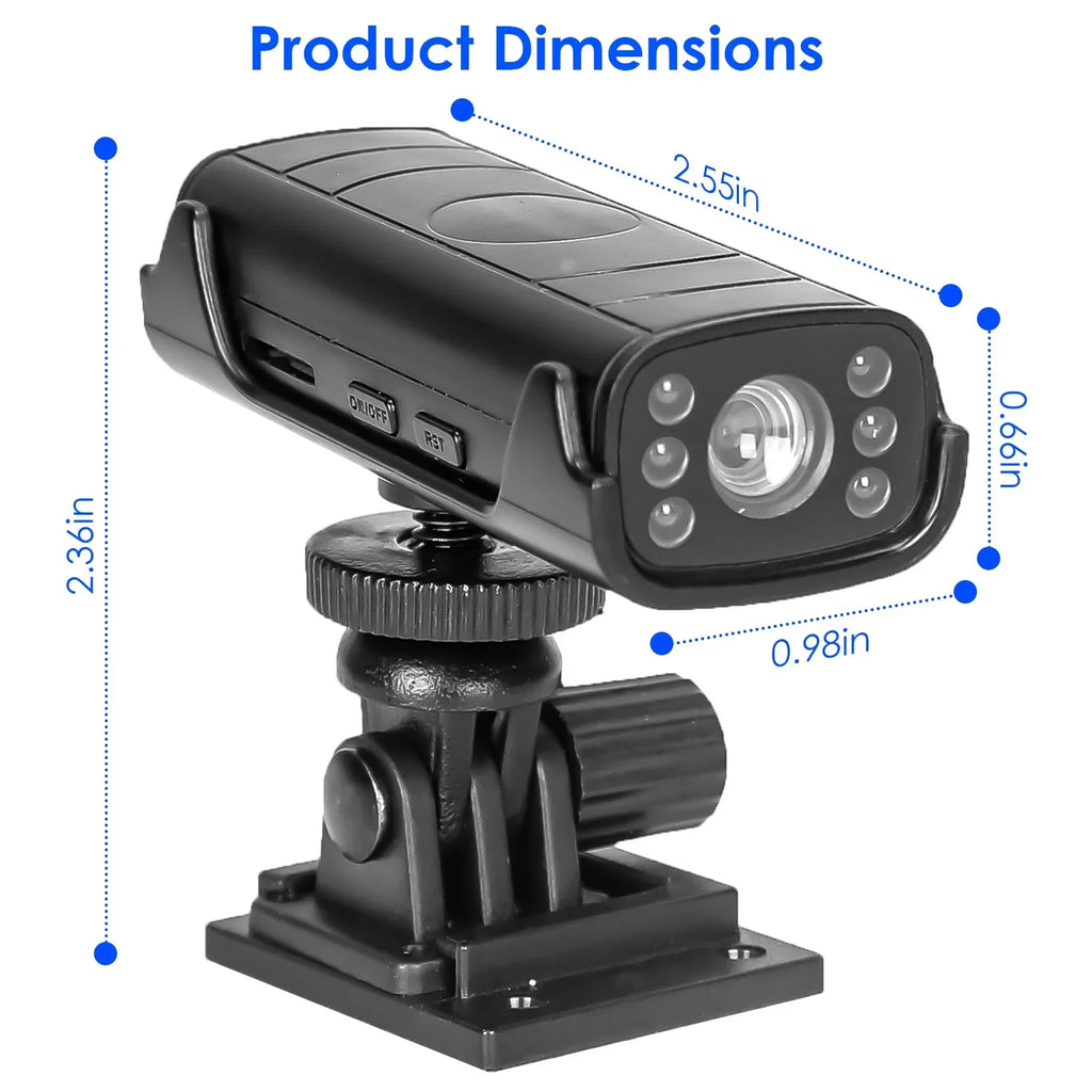 Wireless Backup Camera iMounTEK RVs Trailer Camera with Adhesive Base Built-in Battery Fluid Night Vision Rear Camera for Trucks Camper Car
