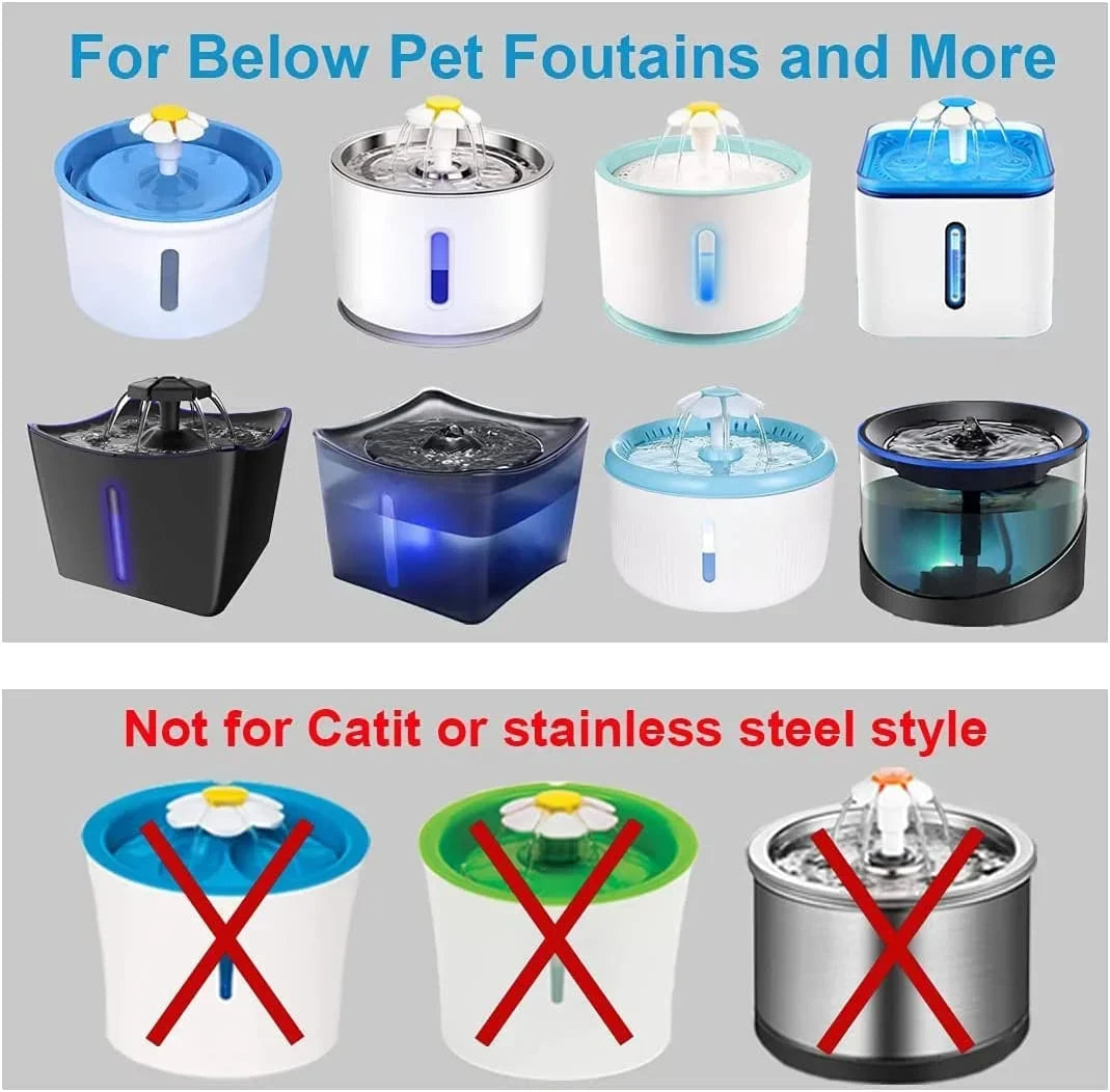 Cat Fluid Fountain Replacement Filter 9Pack,BYEWIRE Pet Fluid Fountain Filter Replacement for Most Dog Cat Liquid Dispensers,Ion Exchange Resin and Activated Carbon Filters