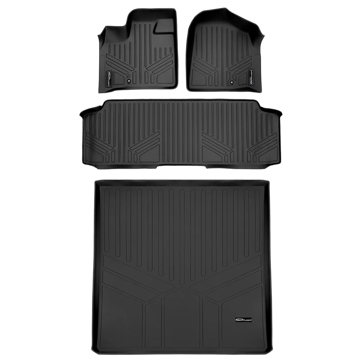 Smartliner 1st 2nd & Cargo Behind 2nd Floor Mat for Grand Caravan/Town & Country