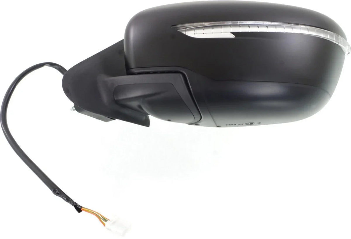 JUKE 15-17 MIRROR LH, Power, Manual Folding, Non-Heated, Paintable, w/ Auto Dimming and Signal Light, w/o Side View Camera