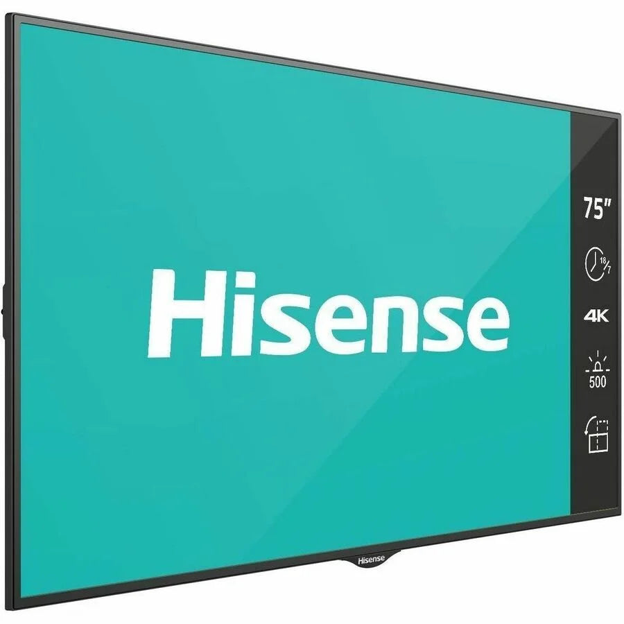 Hisense 75B4E30T 75 in. E-Series Digital Signage Display LCD - UHD-4K - 500 Nits Prosumer 18 x 7