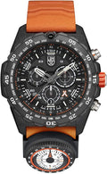 Luminox Bear Grylls Mens Watch Survival Master Series - 3749: 45mm Black/Orange Stainless Steel Swiss Made 300 M Liquid Resistance