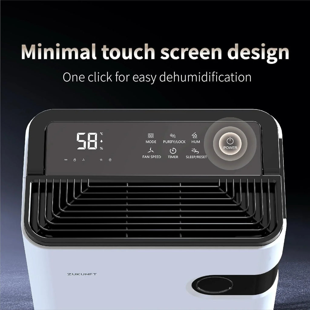 Dehumidifier Home Moisture LED Quiet Humidity Control,4500 SqFt 50 Pint,Large Liquid Tank,Auto Off,Child Lock,Energy Saving,3 Modes,Household Commercial Dehumidifiers for Basements,Bathroom