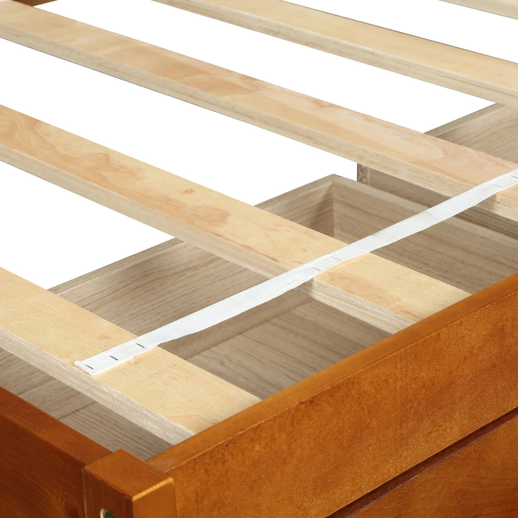 Oris Twin Size Wooden Platform Bed - Oak