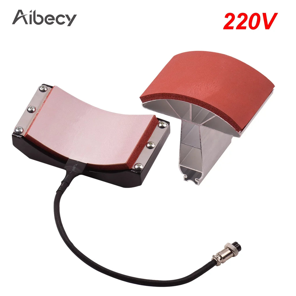 Aibecy Hat Press Heating Transfer Attachment Silica 5.5x3 Inch for Heat Press Machine Hat Heating Machine