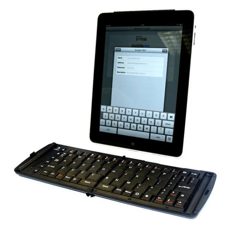 Slim Compact Folding Wireless Keyboard for Verizon Motorola Moto Z Force Droid - Verizon Motorola Moto Z Droid - Verizon Motorola Droid Turbo 2 - T-Mobile Galaxy S7 Edge