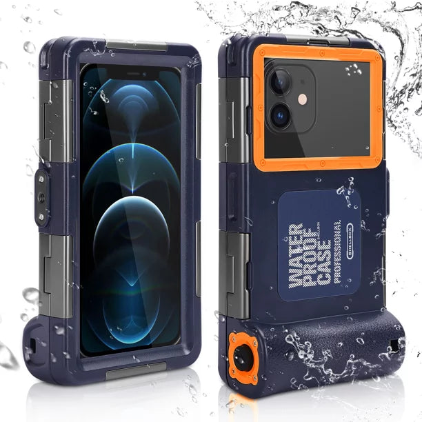 UrbanX Professional [15m/50ft] Swimming Diving Surfing Snorkeling Photo Video Liquid Protective Case Liquid Housing for Lava A76+ And all Phones Up to 6.9 Inch LCD with Lanyard