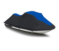 BLACK / BLUE HEAVY-DUTY, 600 DENIER Cover Compatible for Sea Doo Sea-Doo Bombardier GTi 2006 2007 2008 2009 / SE 155 2007 2008 2009 2010 Jet Ski Trailerable Cover