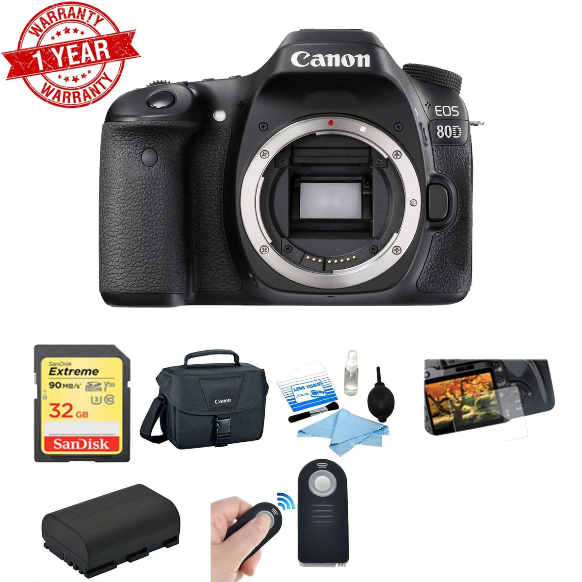 EOS 80D DSLR Camera Basic Kit