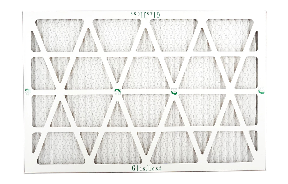 Glasfloss 20x30x1 - MERV 10 -Qty:4 - Furnace Air Filter - Made in USA (Actual Size: 19.5 x 29.5x7/8 inch)
