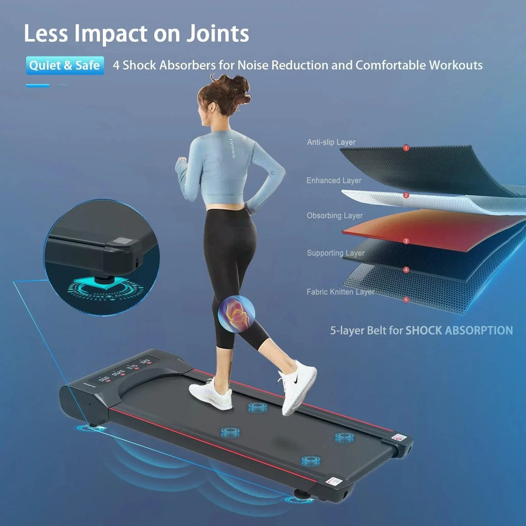 Supfirm Under Desk Treadmill Machine Walking Pad for Home Office