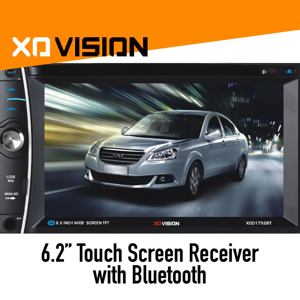 XO Vision XOD1752BT 6.2" Touch Display In-Dash DVD Receiver
