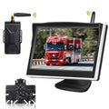 TOGUARD Digital Signal Wireless Back up Camera Kit, 5'' Monitor 1080P Fluid Rear Backup Camera with 8 LED IR Night Vision for Cars Trucks Van Large Vehicles