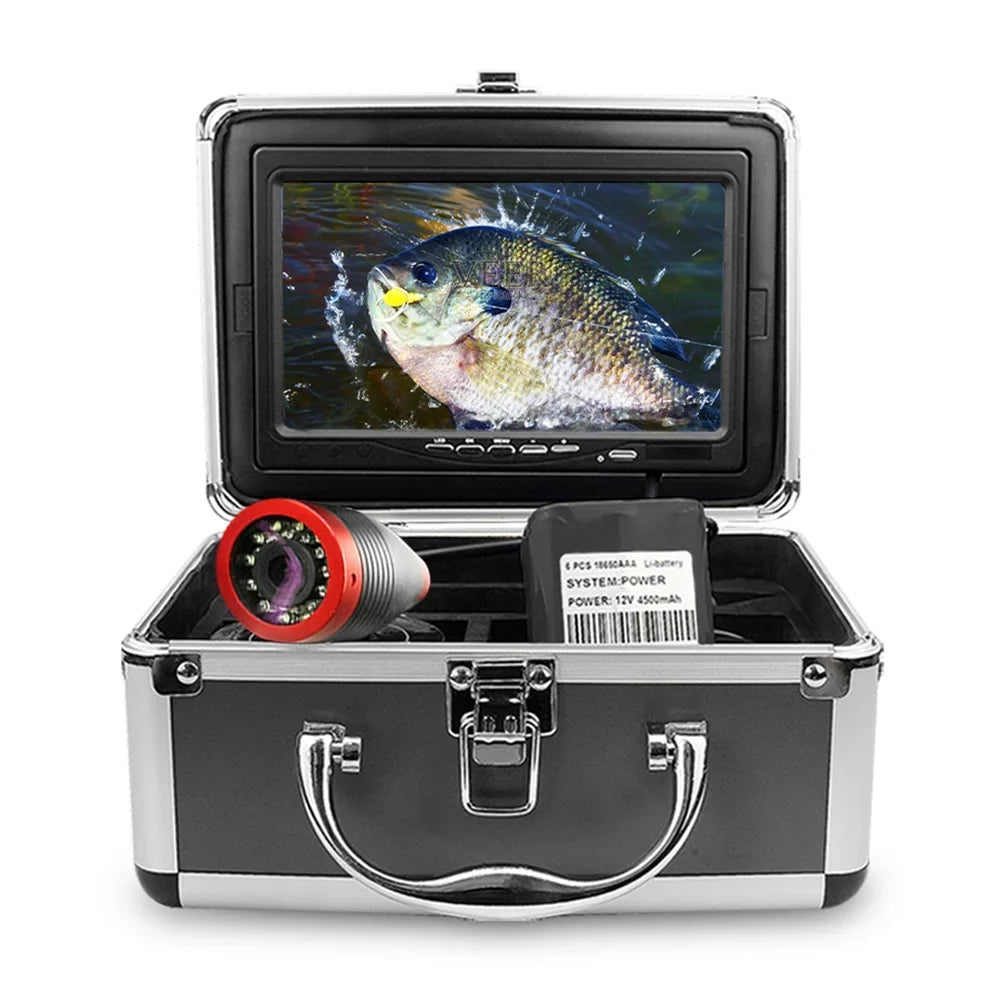 Erchang 7 Inch DVR Liquid Fishing Camera for Lake Sea Fishing, Portable Video Fish Finder