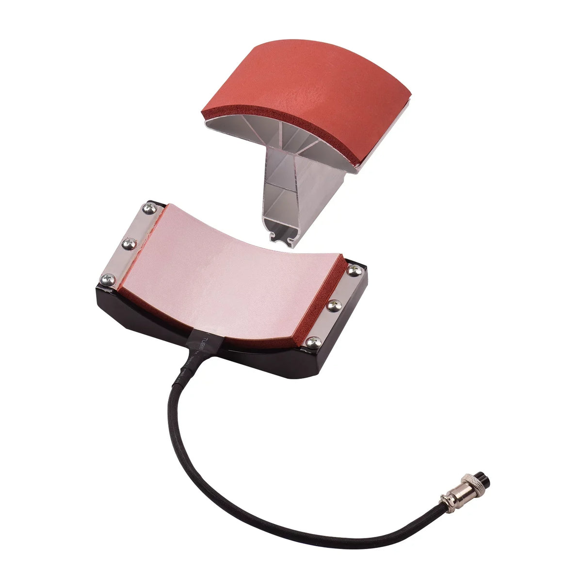 Aibecy Hat Press Heating Transfer Attachment Silica 5.5x3 Inch for Heat Press Machine Hat Heating Machine