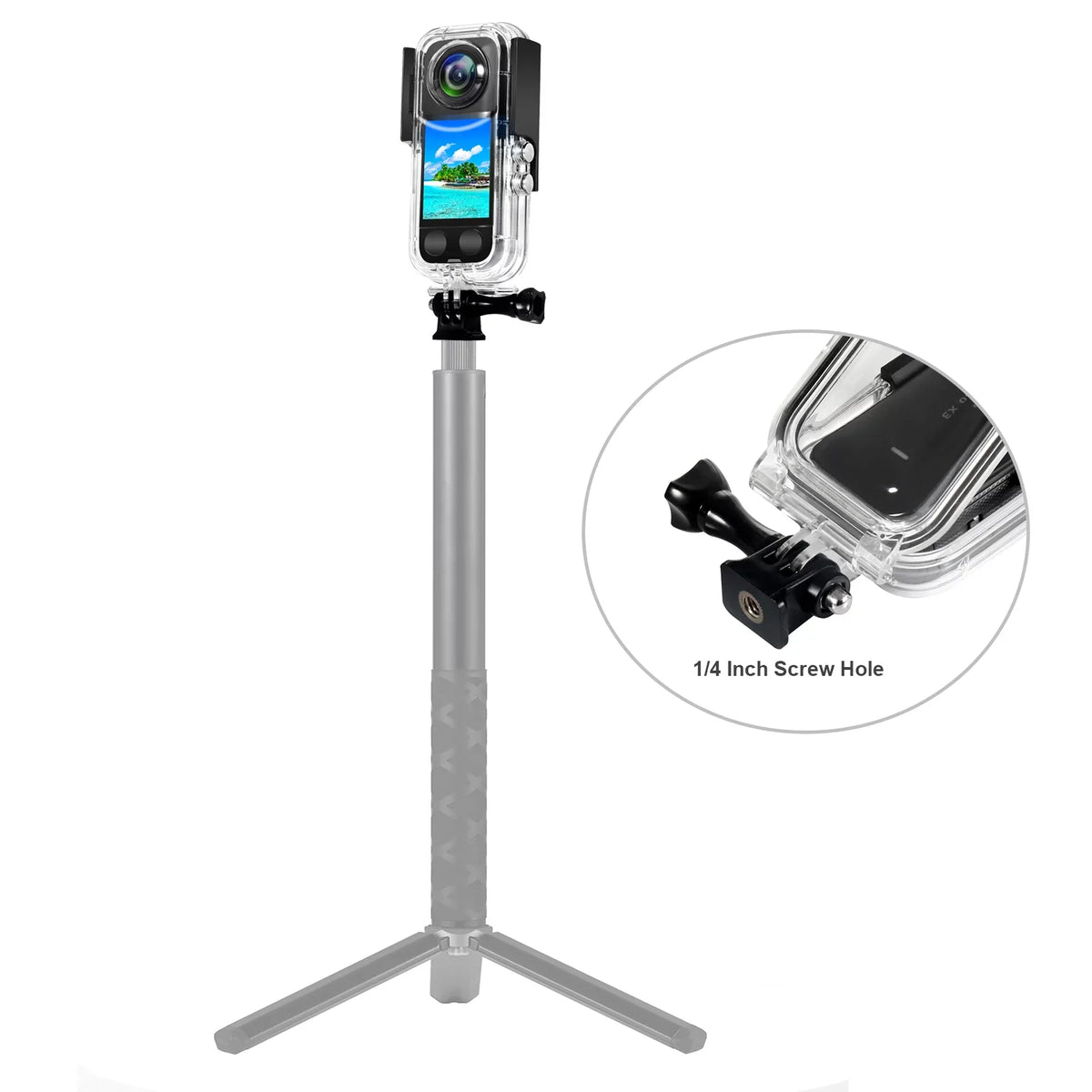 moobody Panoramic Camera Dive Case Liquid Case Diving Housing Fluid 40M Replacement for X3 Camera