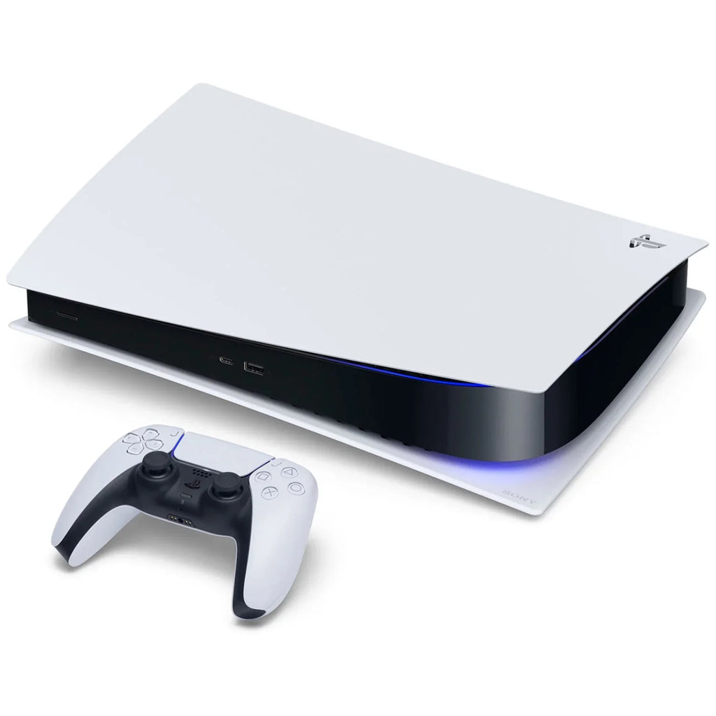 Playstation 5 Disc Version Japan Import ( PS5 Disc) with Extra Starlight Blue Controller and Cleaning Cloth