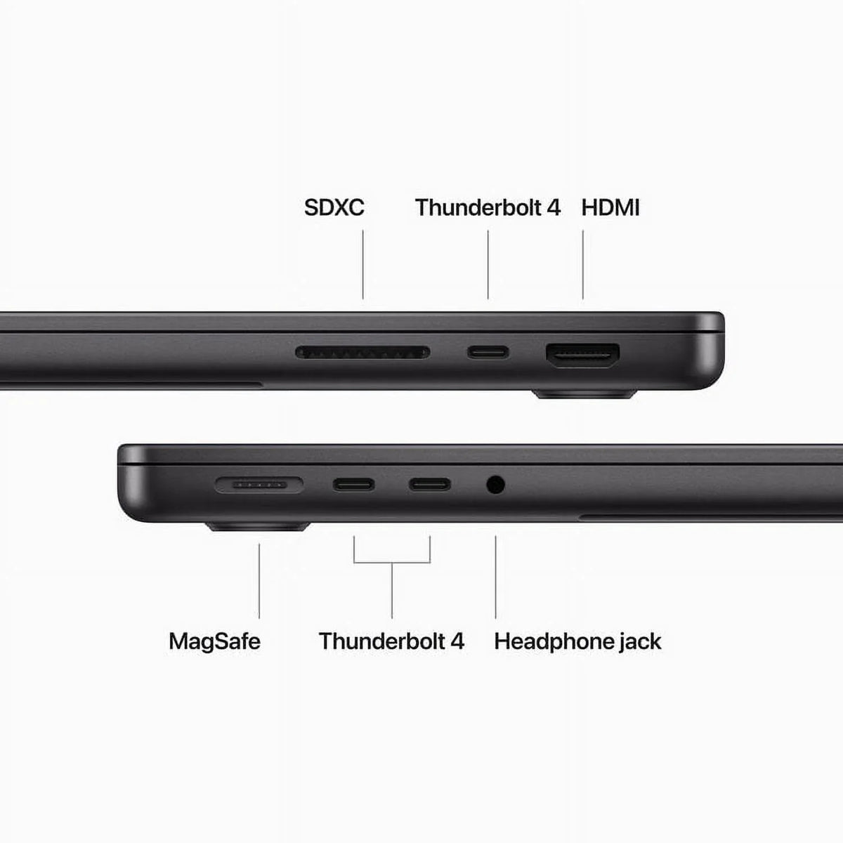 (CTO) MacBook Pro 14-in - M3 Pro 11C CPU - 14C GPU, 18GB, 2TB, 70W - (Fall 23) Z1AU0029A - Space Black