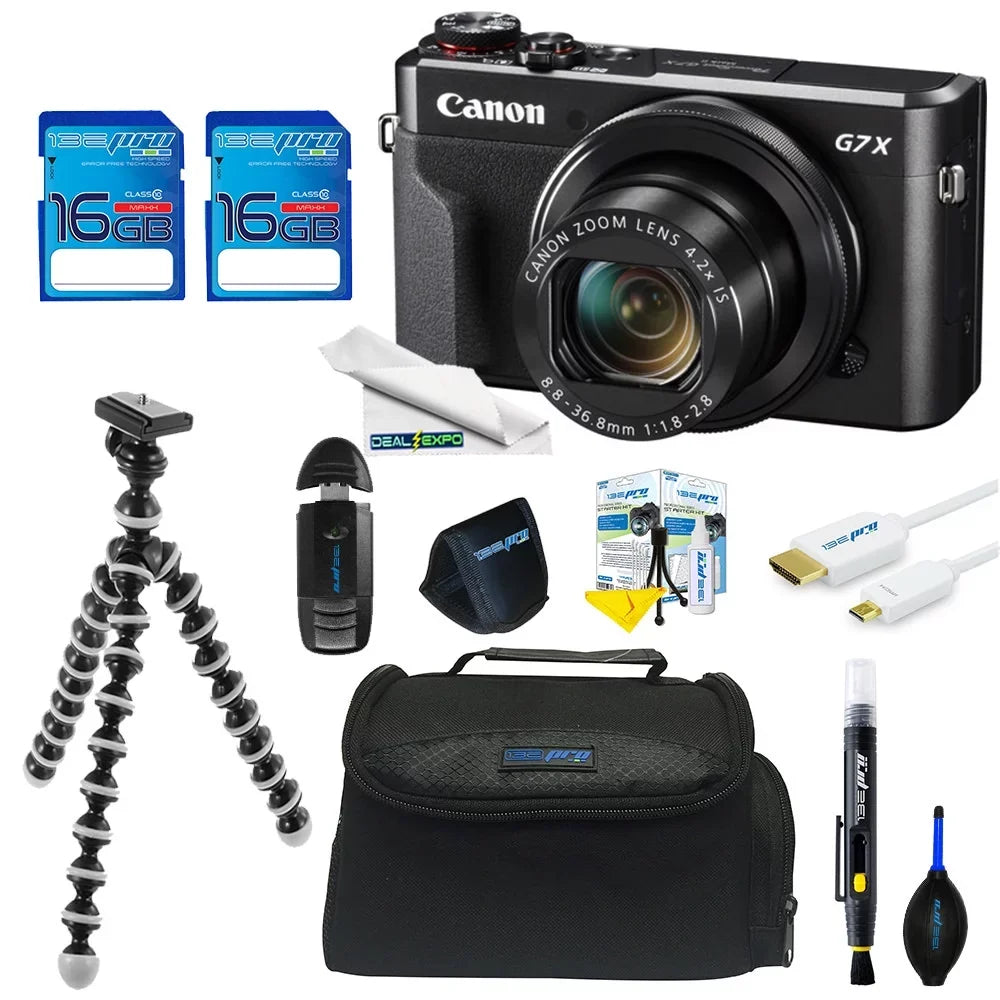 PowerShot G7 X Mark II Digital Camera + Expo Basic Kit