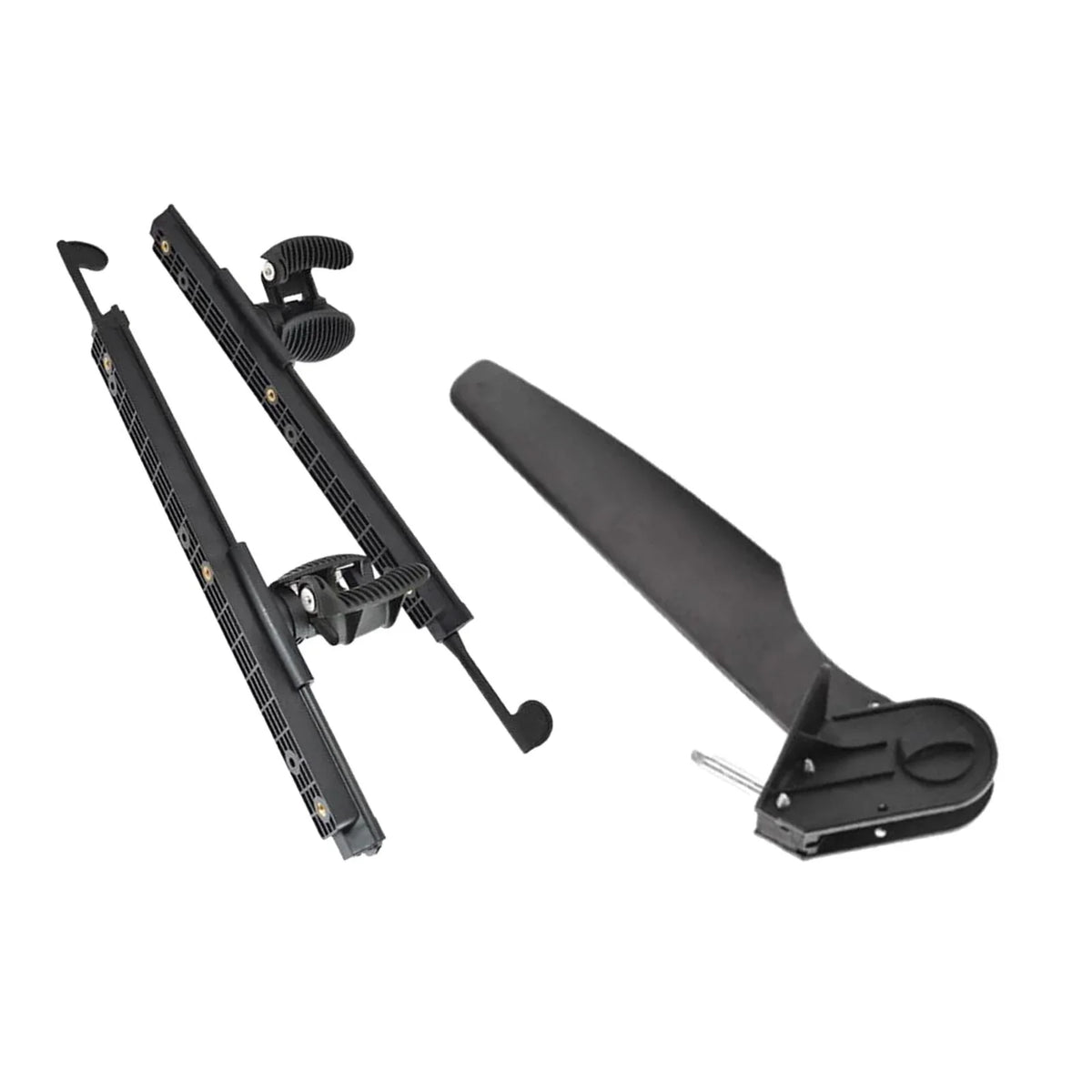 AMLESO Kayak Rudder Kayak Foot Pegs Boat Tail Fluid Rudder with Foot Brace Pedals for Fishing Boat Canoeing Marine Accessories