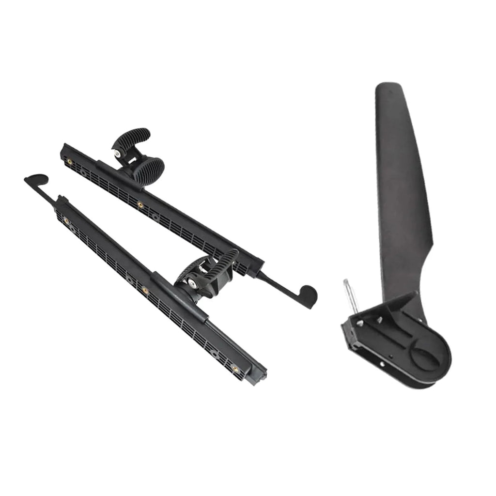 AMLESO Kayak Rudder Kayak Foot Pegs Boat Tail Fluid Rudder with Foot Brace Pedals for Fishing Boat Canoeing Marine Accessories
