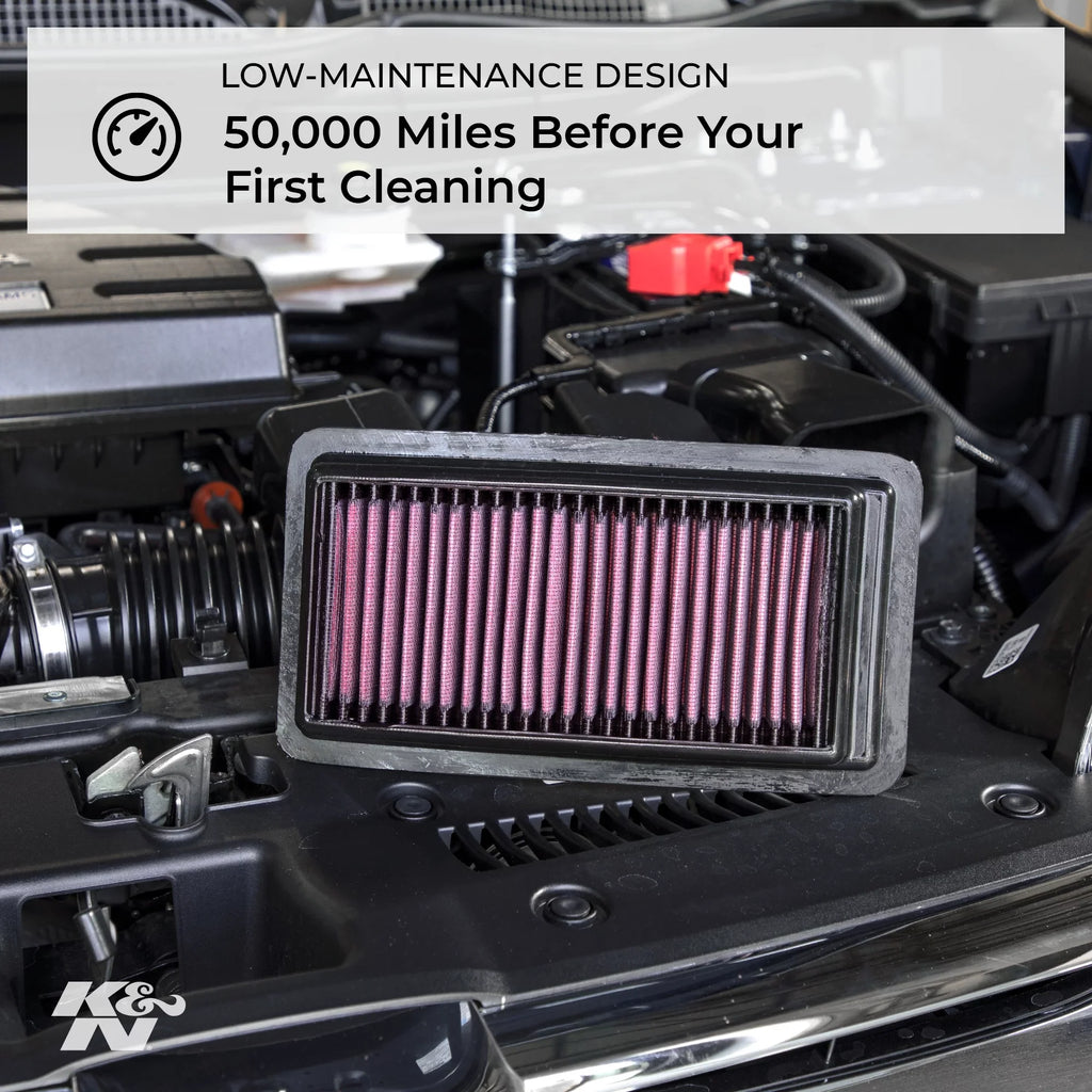 K&N Engine Air Filter: High Capability Premium, Washable, Replacement Filter: 2006-2012 FORD/MERCURY (Fusion, Milan), 33-2357