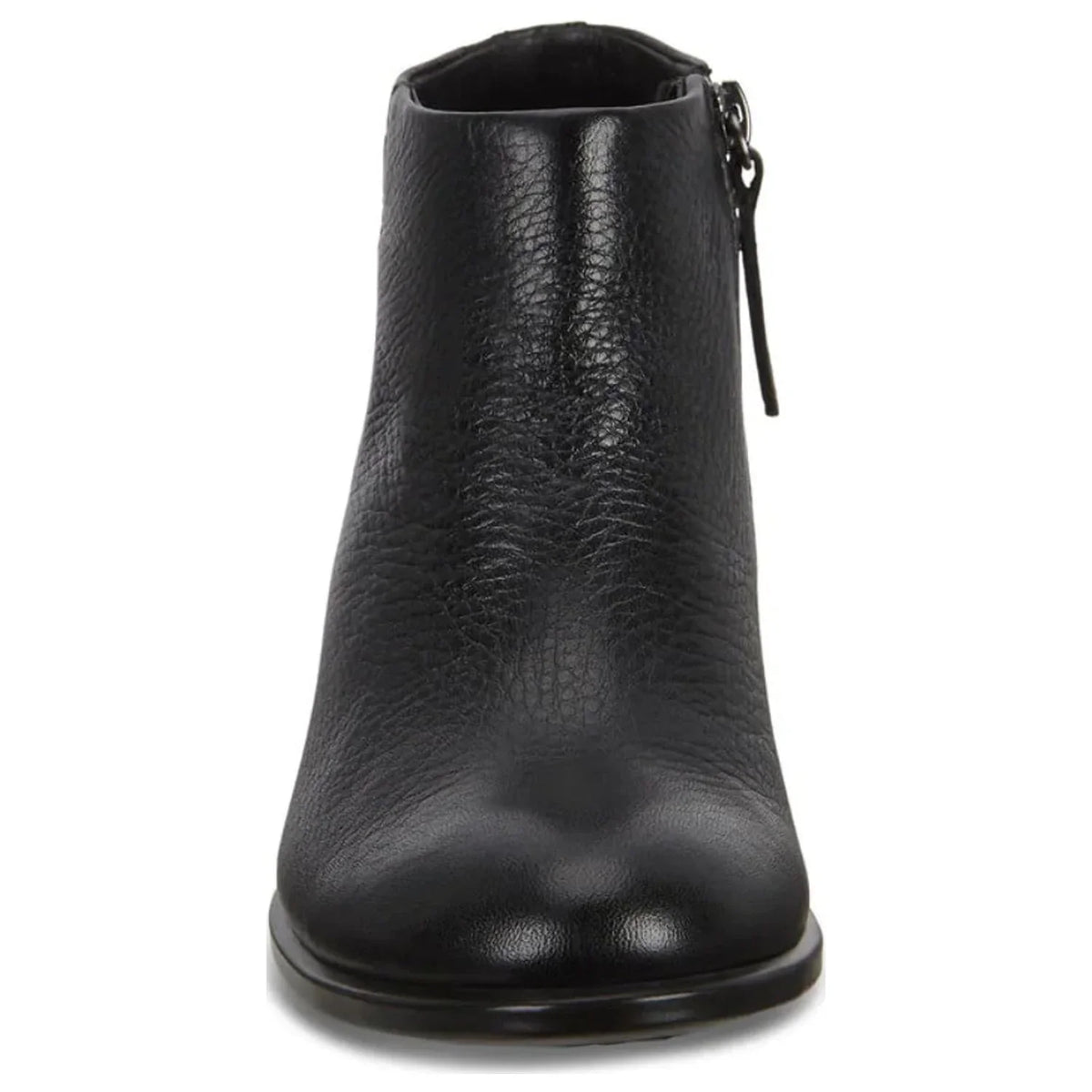 Ecco Women's Black Leather Western Fluid Resistant Ankle Booties